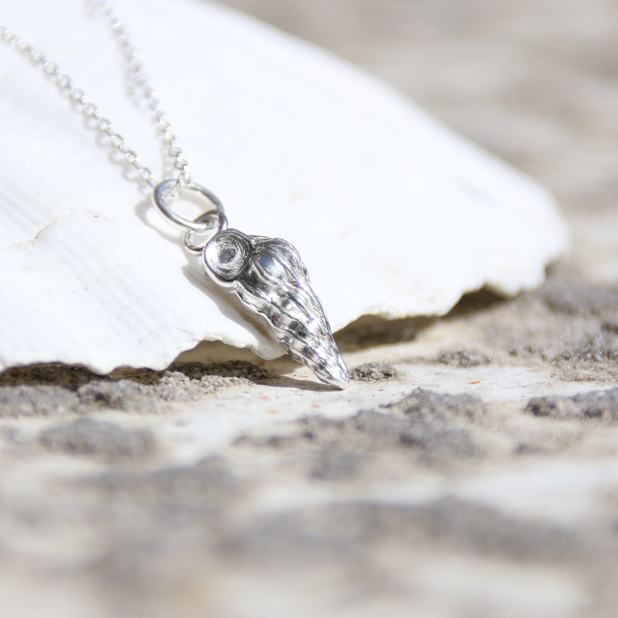 Barricane Wentletrap shell necklace