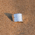 Dawn Patrol - Saltwater Souls hammered effect recycled sterling silver ring.