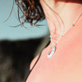 Saltwater Silver - Saltwater Souls fine silver (.999) open limpet shell cast pendant necklace.