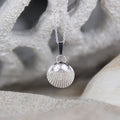 Mermaid's Song Necklace - Saltwater Souls fine silver (.999) cast cockle shell pendant necklace.