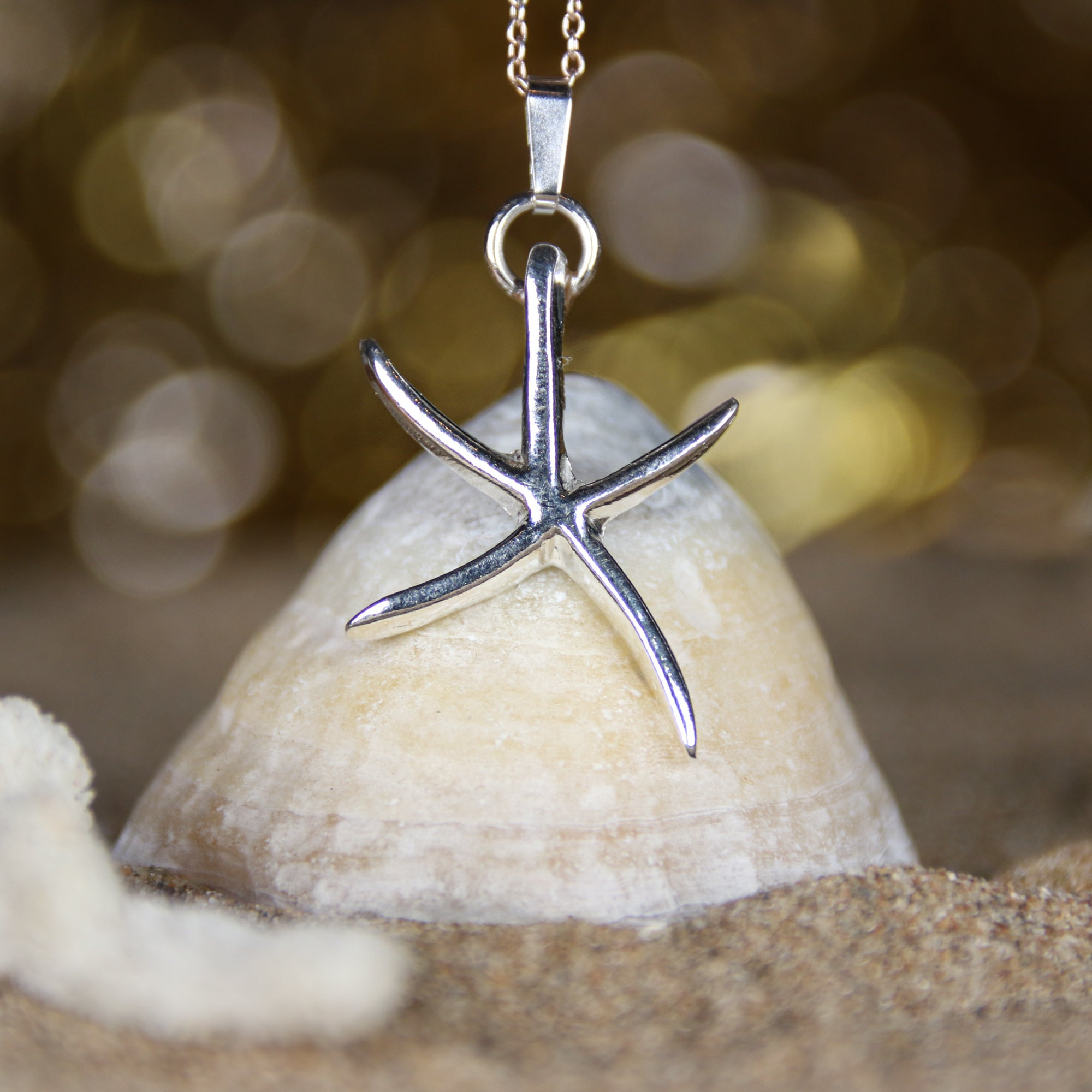 Starfish Cove - Saltwater Souls fine silver (.999) starfish necklace.