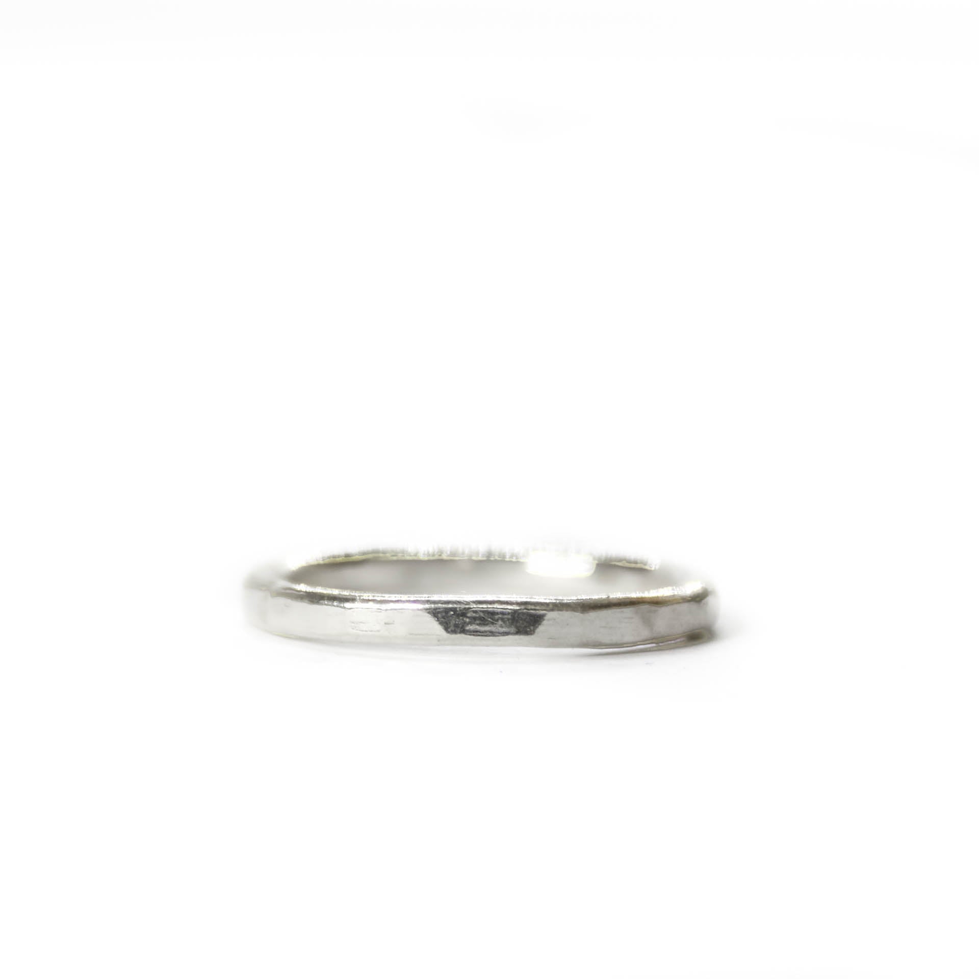 Ripples - Saltwater Souls recycled sterling silver hammered effect stacking rings.
