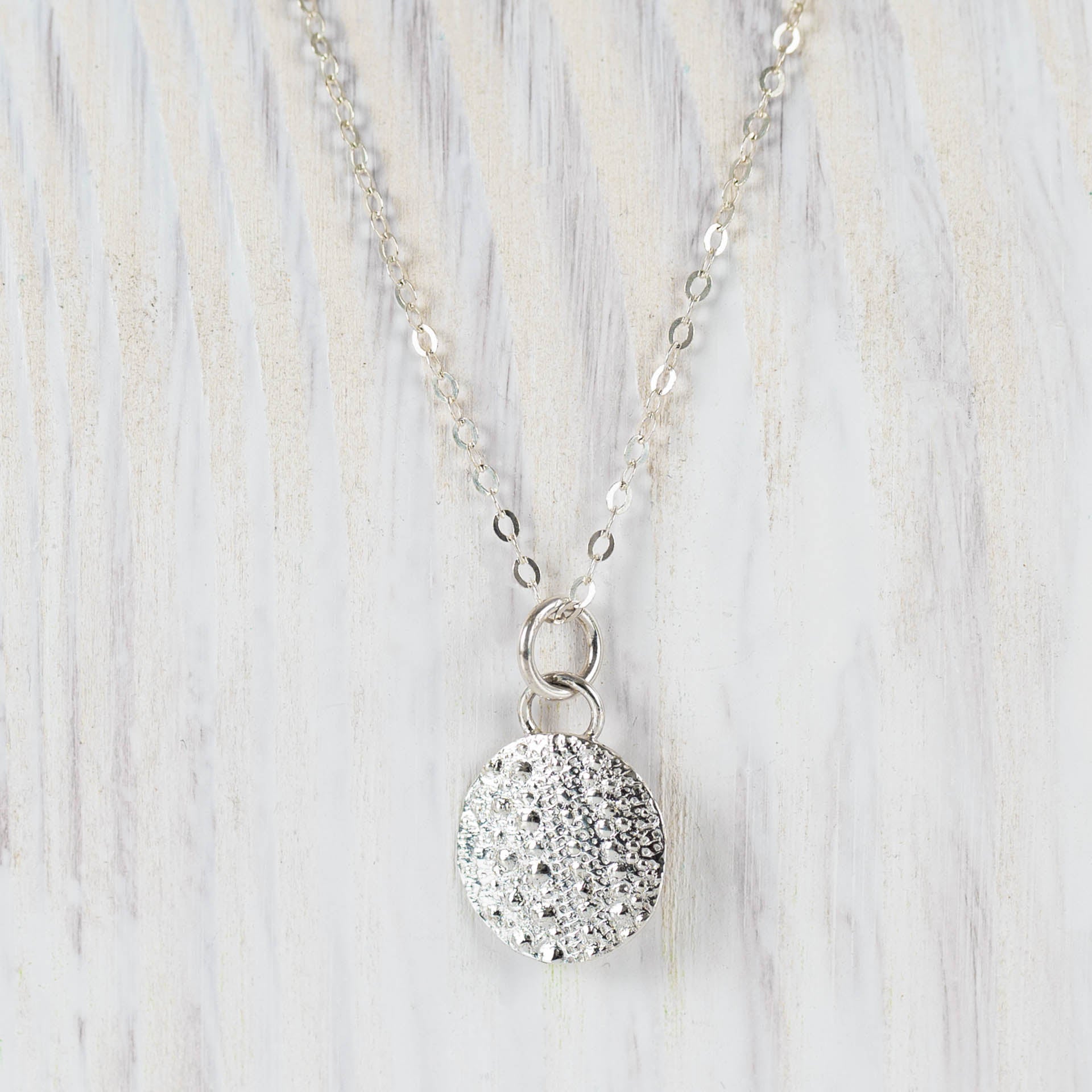 Little Urchin Necklace - Saltwater Souls fine silver (.999) urchin texture pendant necklace cast from a real urchin shell.